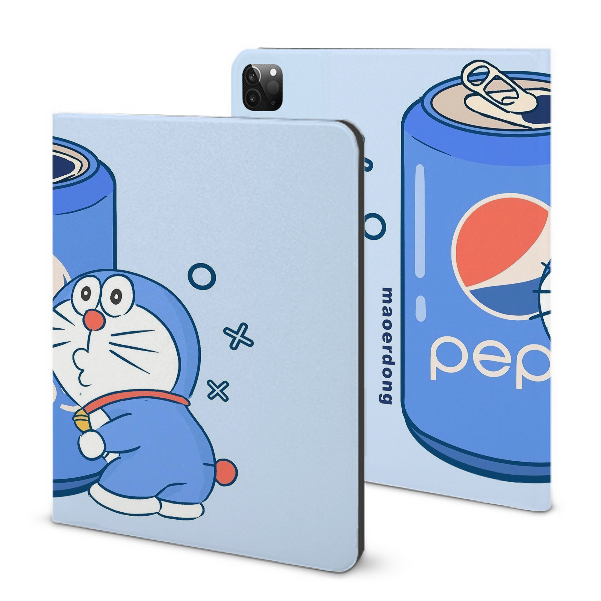 （画像用） ドラえもん Doraemon IPadケース ペンホルダー付き ブックスタイルデザイン